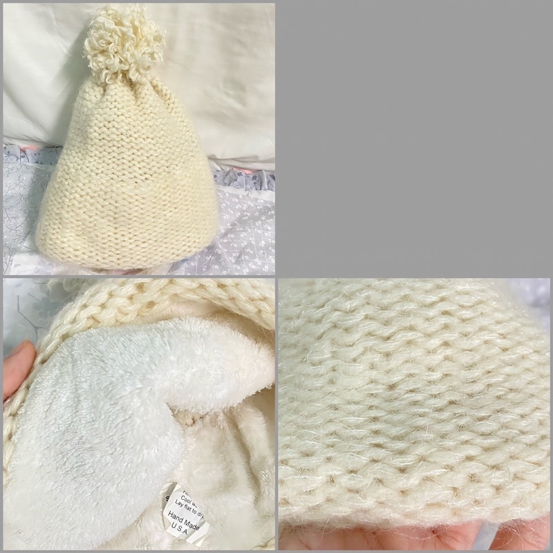 NÓN LEN TRẮNG KEM ẤM ÁP