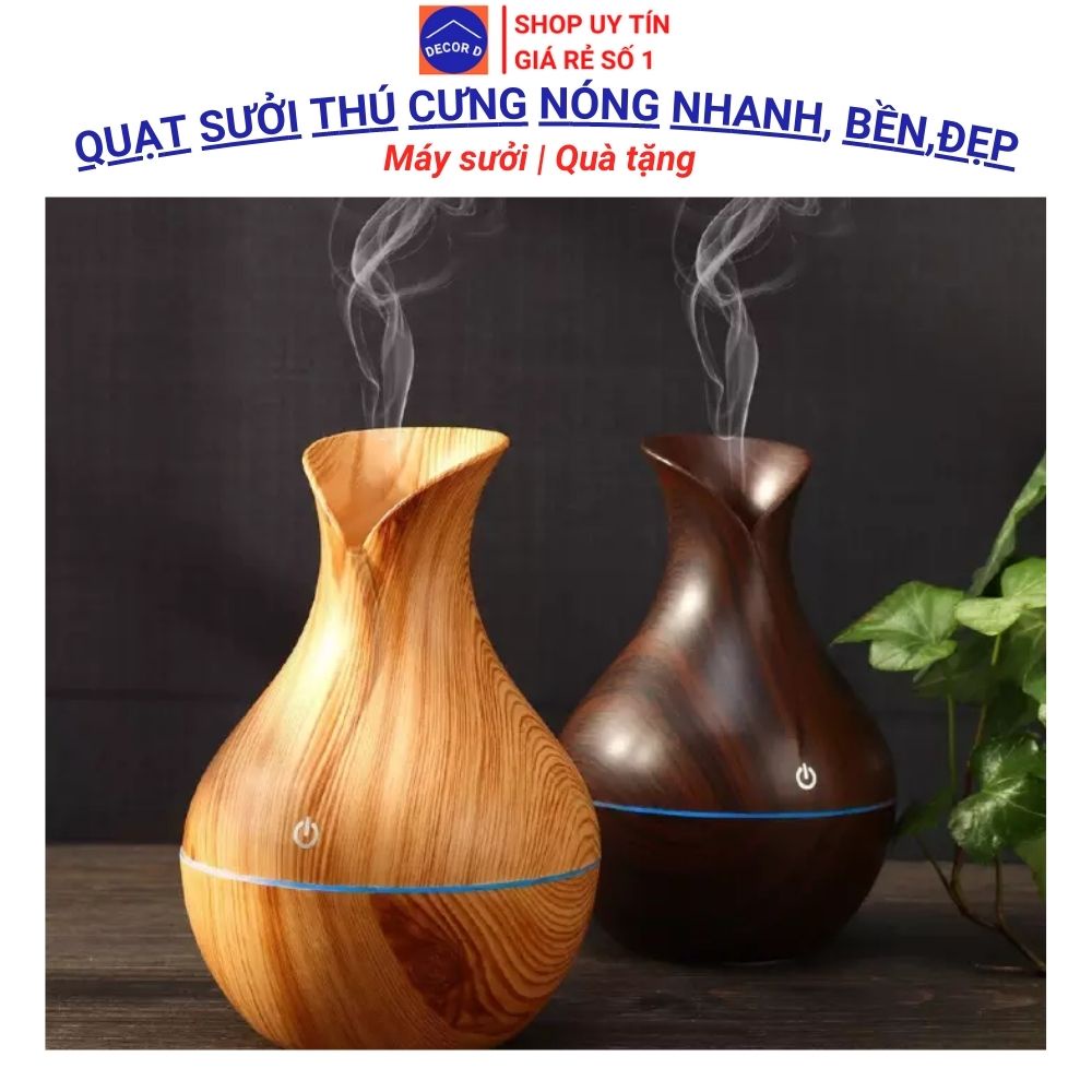 Quạt sưởi mini thú cưng để bàn ấm nhanh, công suất lớn, chạy cực êm - Phù hợp văn phòng, phòng ngủ, decor