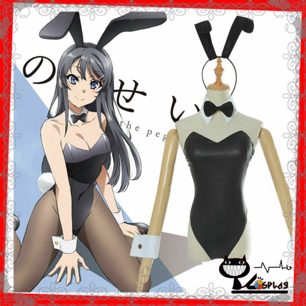 [O] Costume wig - đồ hóa trang Sakurajima Mai - Seishun Buta Yarou wa Bunny Girl bodysuit [Miu Cosplay] | BigBuy360 - bigbuy360.vn