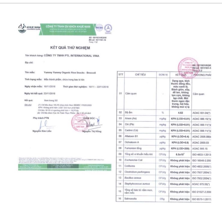 Bánh ăn dặm hữu cơ Maeil nhập khẩu Hàn Quốc vị bông cải xanh Stage 1 7M 25g