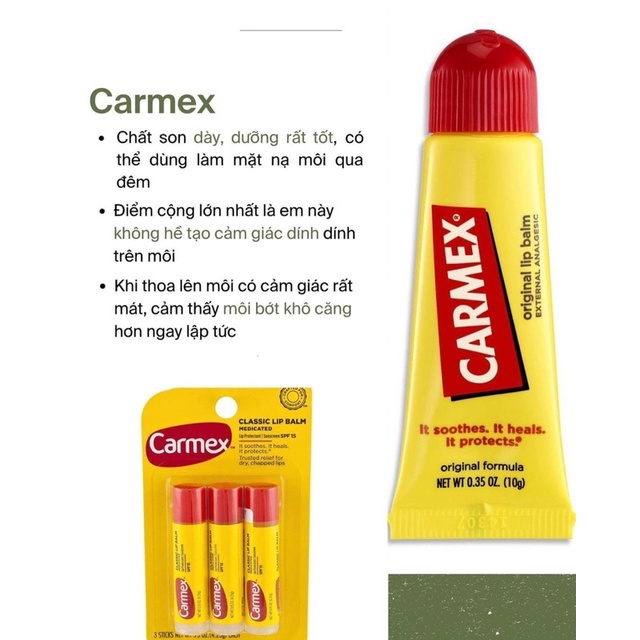 son dưỡng môi Carmex
