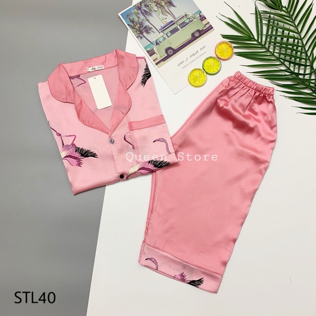 Bộ lụa satin lửng hình | BigBuy360 - bigbuy360.vn