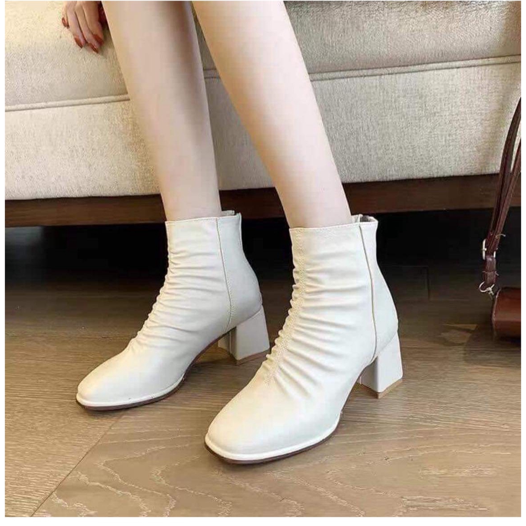 FREESHIP BỐT NỮ, BỐT DÚM DA BÓNG GÓT 5P CAO CẤP FULLBOX MSF11 | BigBuy360 - bigbuy360.vn