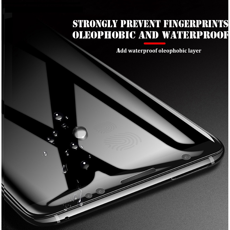 Kính cường lực 20D bảo vệ toàn màn hình cho Samsung Galaxy S20FE S8 S9 A8 A6 Plus 2018 Note 9 8 Note 20 10 Plus