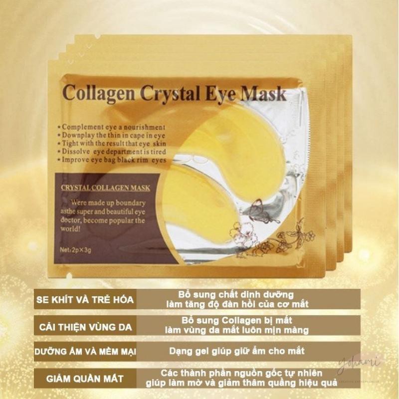 Mặt Nạ Mắt Collagen Crystal Mặt Nạ Chống Bọng Mắt Giảm Quầng Thâm Mắt Xóa Nếp Nhăn Trả Lại Làn Da Dưới Mắt Tươi Trẻ