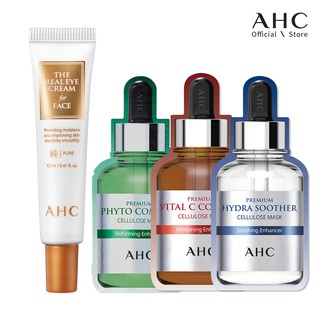 Bộ Chăm Sóc Da Độc Quyền AHC ( Kem Mắt AHC 12ml + 3 Mặt Nạ Phyto + Vital C + Cellulose)
