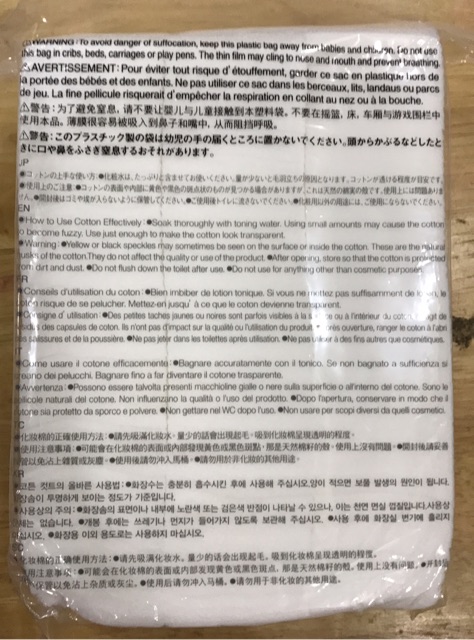 Bông tẩy trang MUJI hữu cơ không tẩy | BigBuy360 - bigbuy360.vn