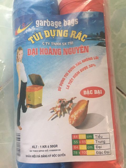 3 Cuộn Túi Rác Màu 1kg