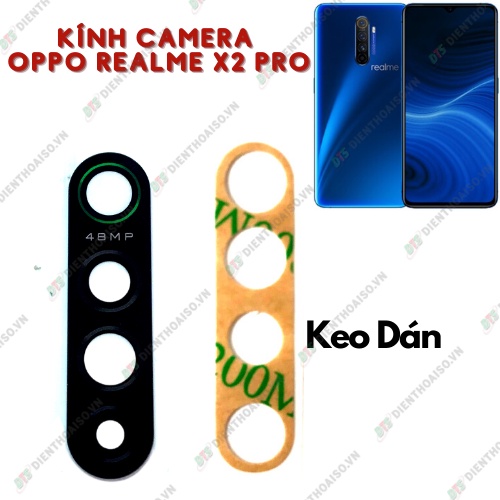 Mặt kính camera realme x2 pro có sẵn keo dán