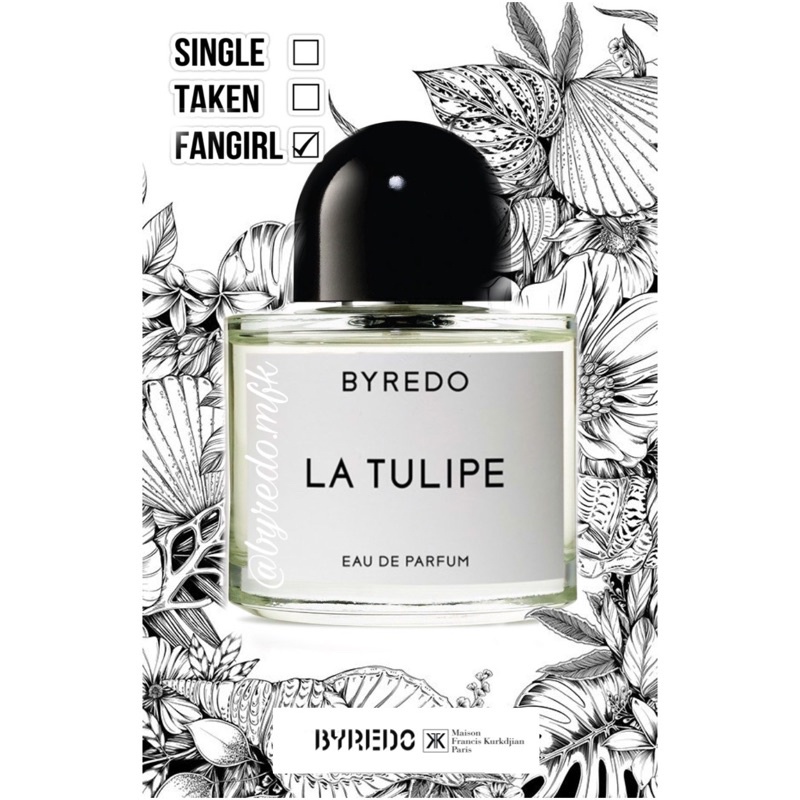 Mẫu thử nước hoa Byredo La Tulipe - Hoa Tulip Tester 5ml/10ml/20ml | BigBuy360 - bigbuy360.vn