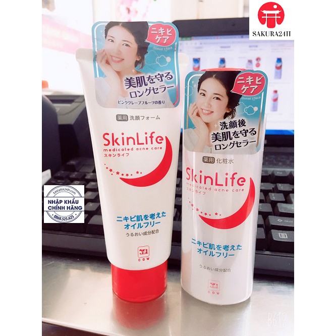 Bộ đôi chăm sóc da ngừa mụn SkinLife Nhật Bản