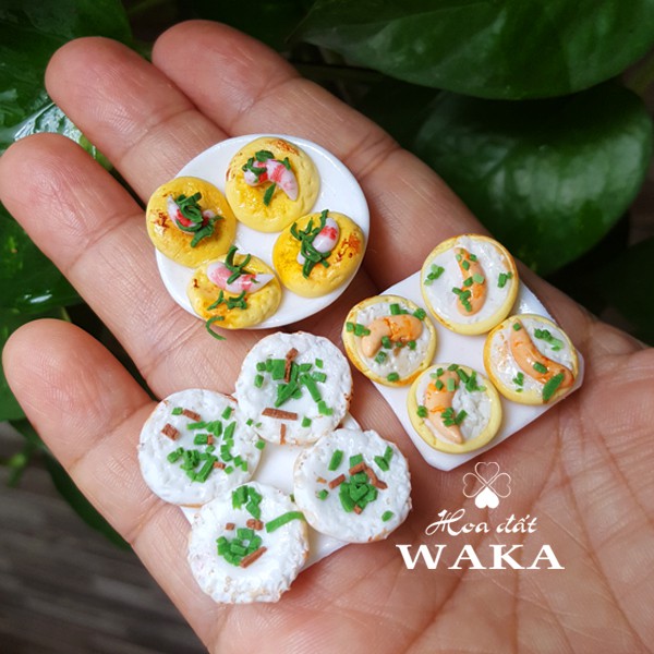 Dĩa Bánh Khọt Mini 01 - Mô Hình 1/12