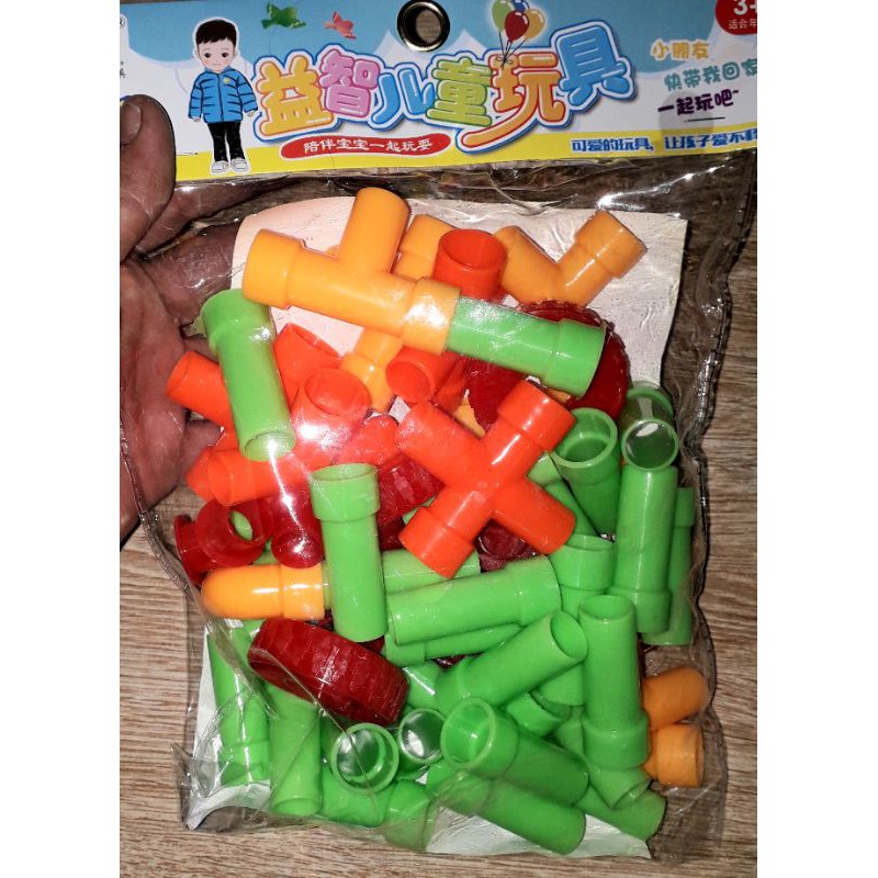 Sét lắp ráp loại ống đa năng có 52 chi tiết bằng nhựa