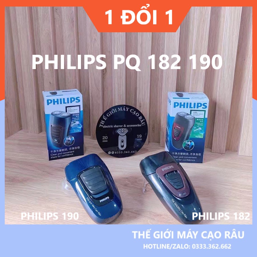 Máy Cạo Râu 2 lưỡi- Máy cạo râu Philips PQ182- PQ190