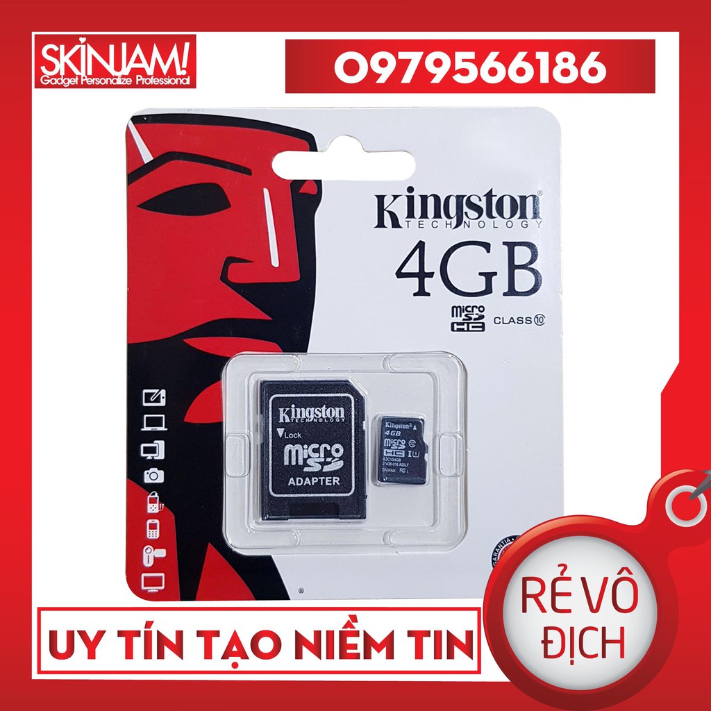 Thẻ Nhớ KINGTON/ SANDISK MICRO SDHC 128GB, 64GB, 32GB, 16GB,8GB,4GB - Bảo hành 5 năm | WebRaoVat - webraovat.net.vn