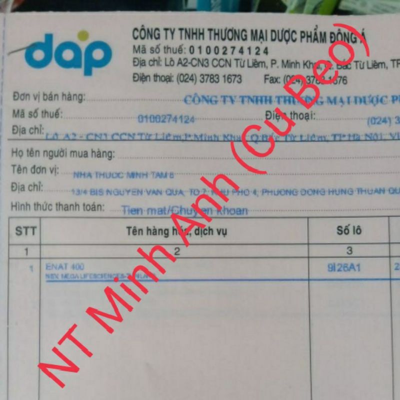 ENAT 400 Vitamin E 400 IU | Thế Giới Skin Care