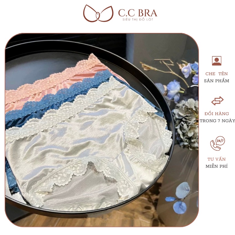 Combo 3 quần lót lụa cao cấp không lộ viền