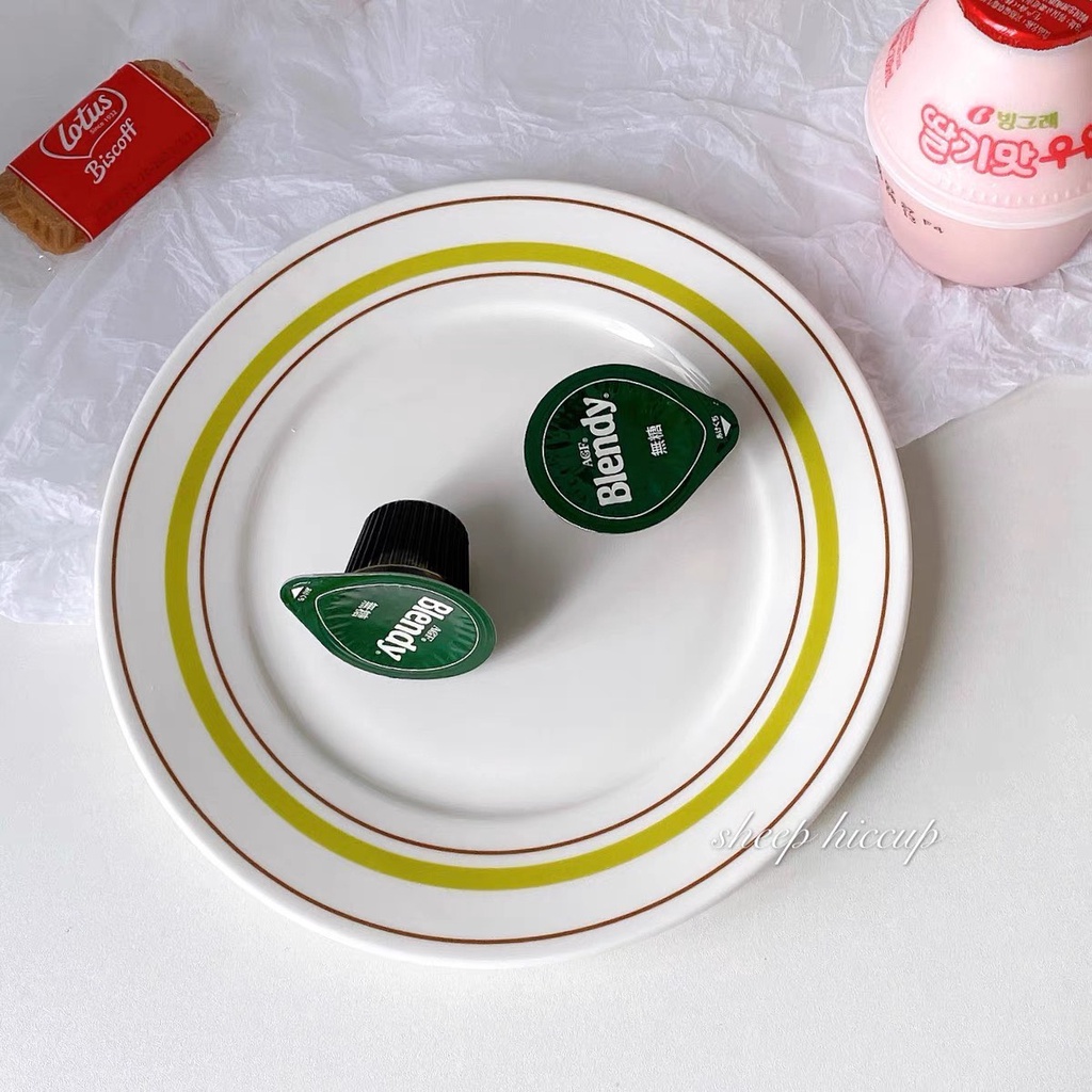 Đĩa sứ tráng men, đĩa gốm sứ đựng đồ ăn phong cách retro - cutam.homedecor