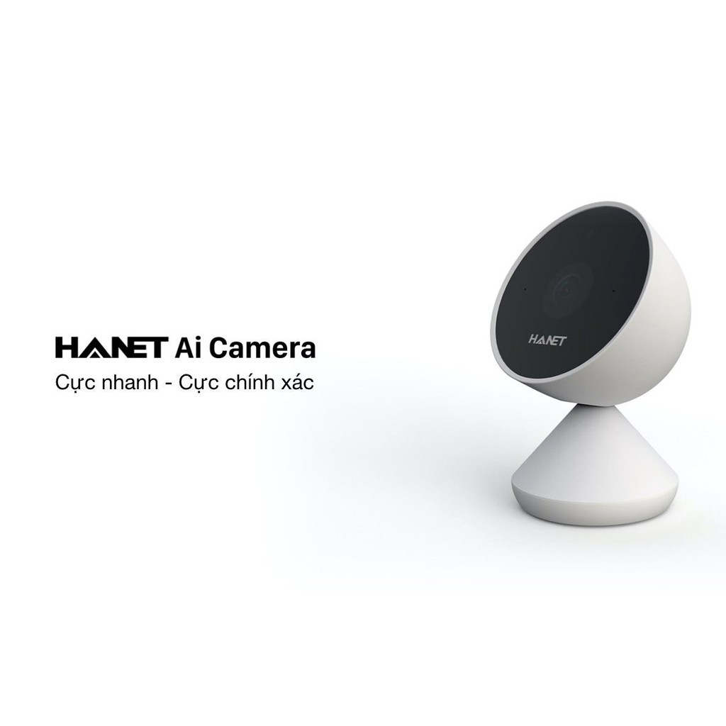 Camera wifi AI Hanet HA1000 2K- trí tuệ nhân tạo, chấm công khuôn mặt, nhắc nhở đeo khẩu trang, báo động