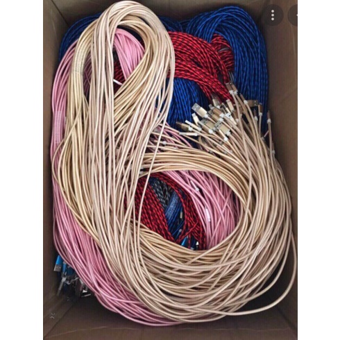 Dây Sạc Dài 3m Bọc Dù Siêu Bền dành cho iphone, samsung, oppo , xiaomi