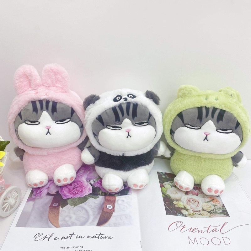 THÚ BÔNG MÈO HOÀNG THƯỢNG COSPLAY GẤU TRÚC, THỎ, ẾCH