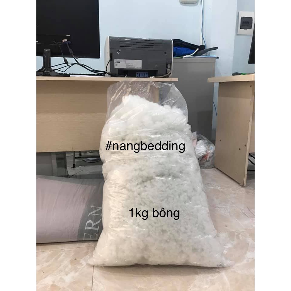 Bông gòn hạt siêu nảy , chống xẹp nhồi thú , làm đồ HandMade - 0,5kg