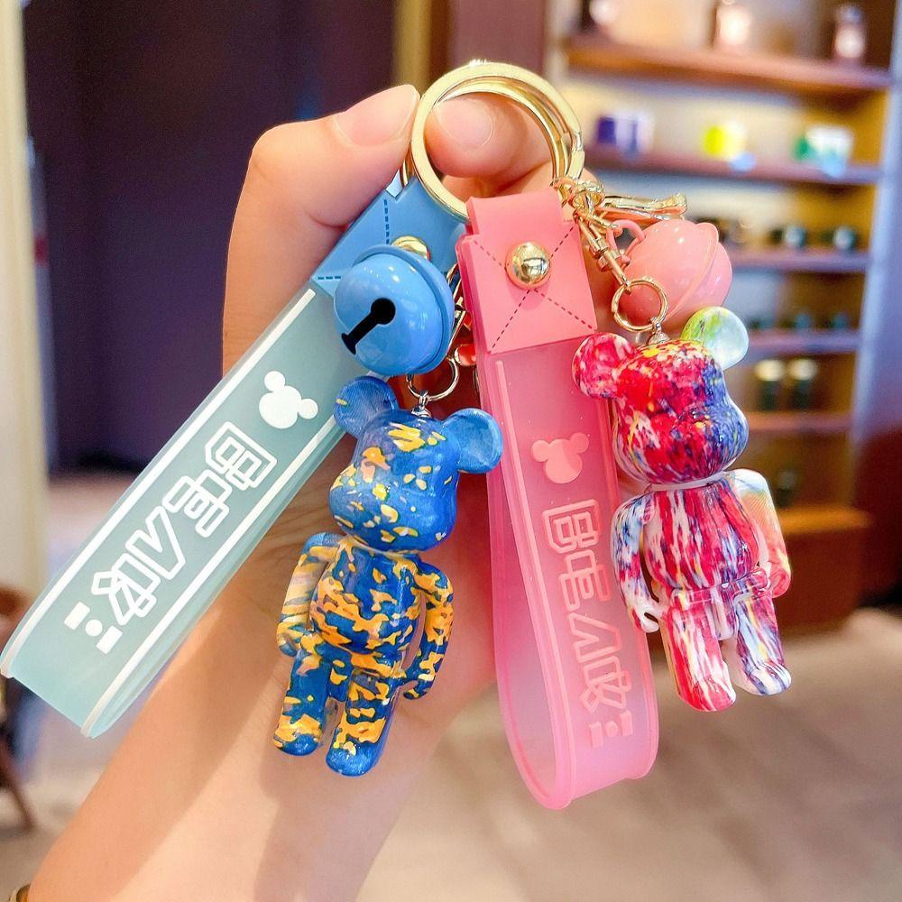 Móc Chìa Khóa Bằng Acrylic Hình Gấu Hoạt Hình Dễ Thương