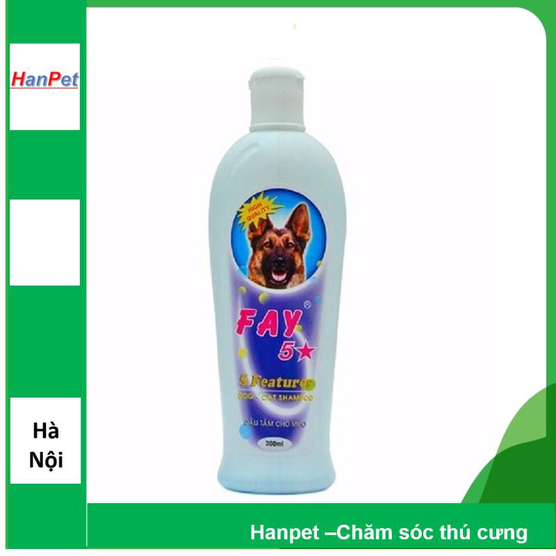 HN-Dầu Tắm chó mèo Fay 5* 300ml (hanpet 103) sữa tắm mọi loại chó và mèo