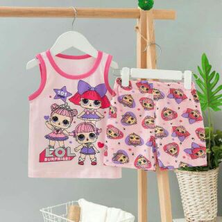 Bộ cộc tay hình cô gái hãng QiQi Quảng Châu