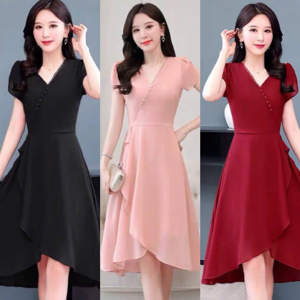 ĐẦM VOAN Chiffon DỰ TIỆC DỄ THƯƠNG,CO GIẢN THOẢI MÁI KHI DI CHUYỂN VẬN ĐỘNG