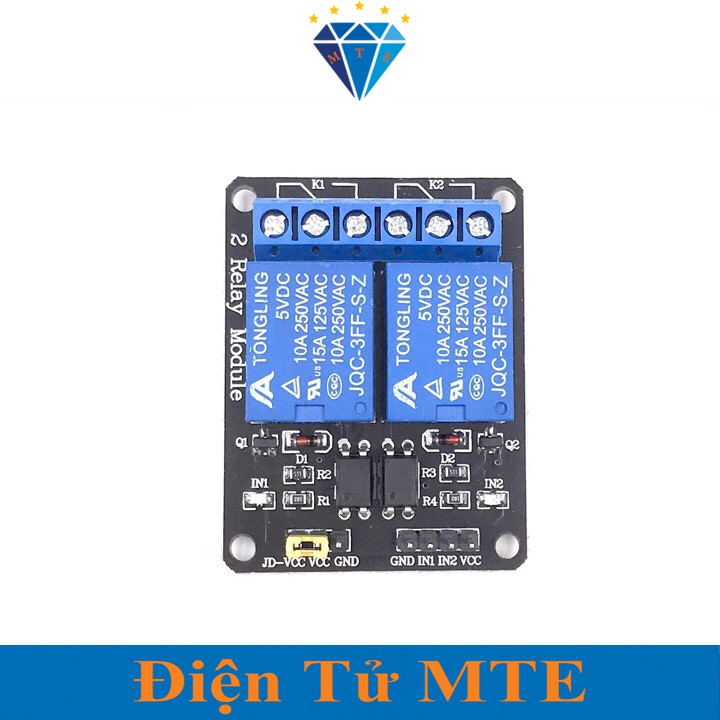Module 2 Relay Kênh Với Opto Cách Ly 5V Đóng Cắt Thiết Bị Điện 10A