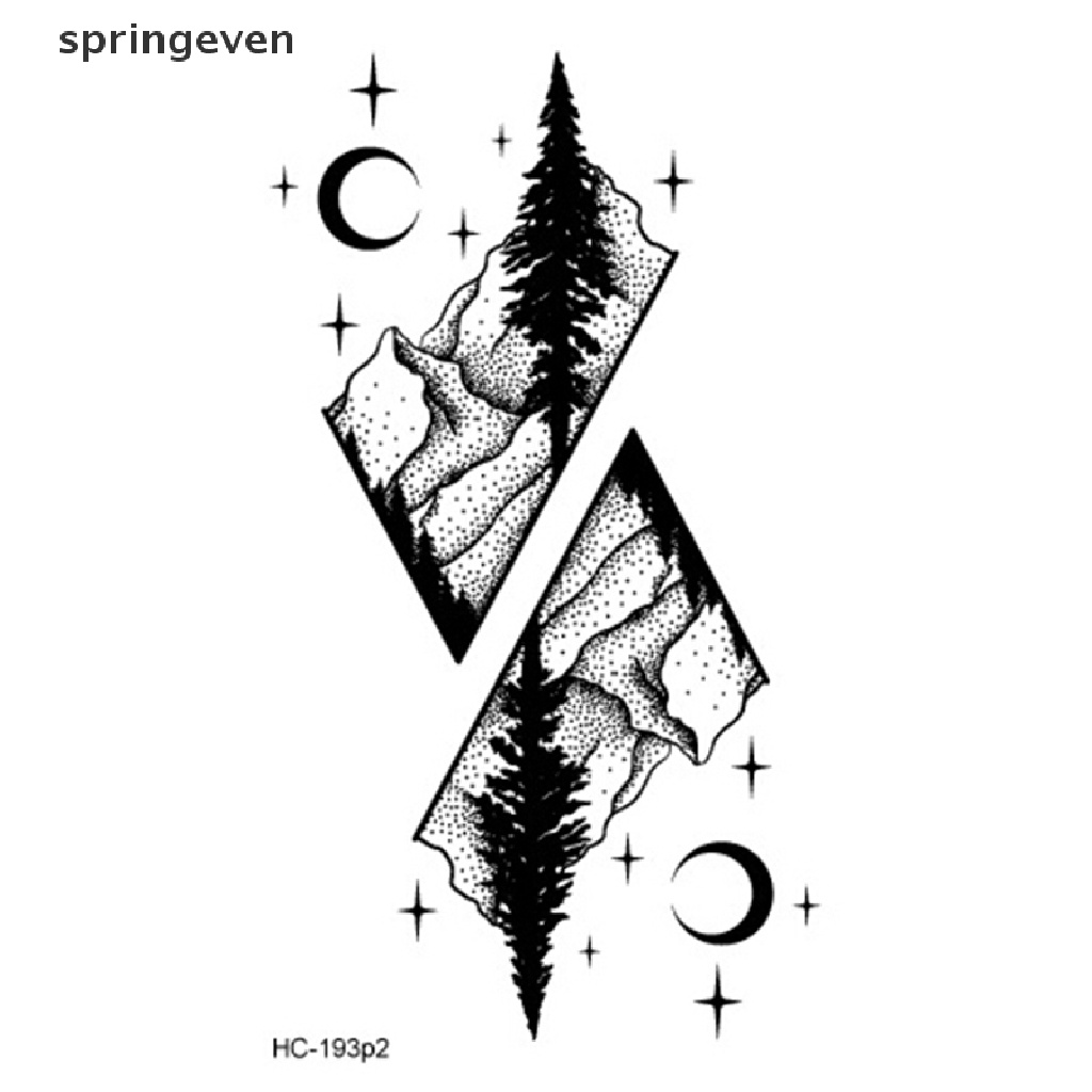 Hình Xăm Dán Tạm Thời Hình Mặt Trăng Và Hành Tinh Phong Cách Halloween