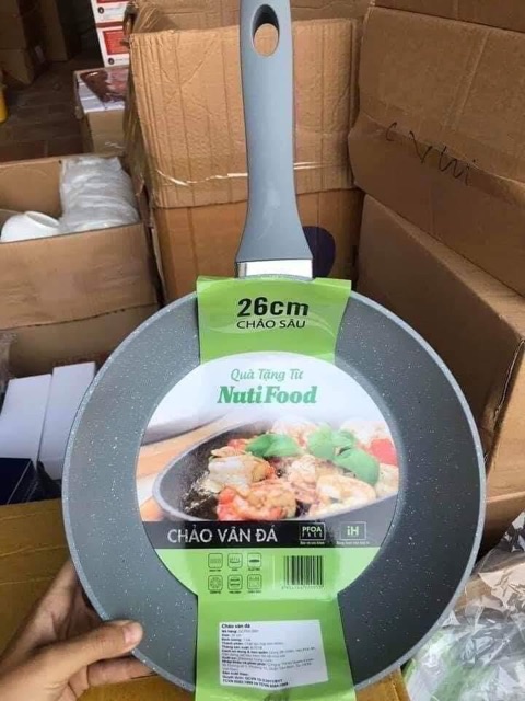 Chảo đá từ Green Cook chống dính đa năng 2 trong 1 size 26cm , đá sâu lòng