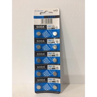 Vỉ 10 viên pin lr41 - ag3 - sr41 - l736 - pin cúc áo giá rẻ