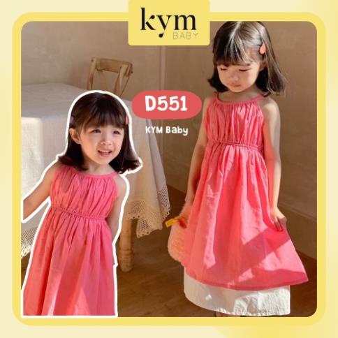 Đầm maxi dây 2 lớp mềm mịn thoáng mát cực nữ tính cho bé D551 AU
