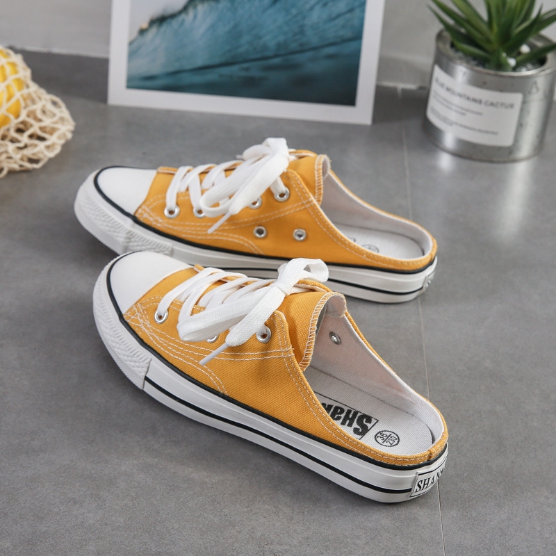 Giày canvas nữ mùa hè phong cách Hàn Quốc