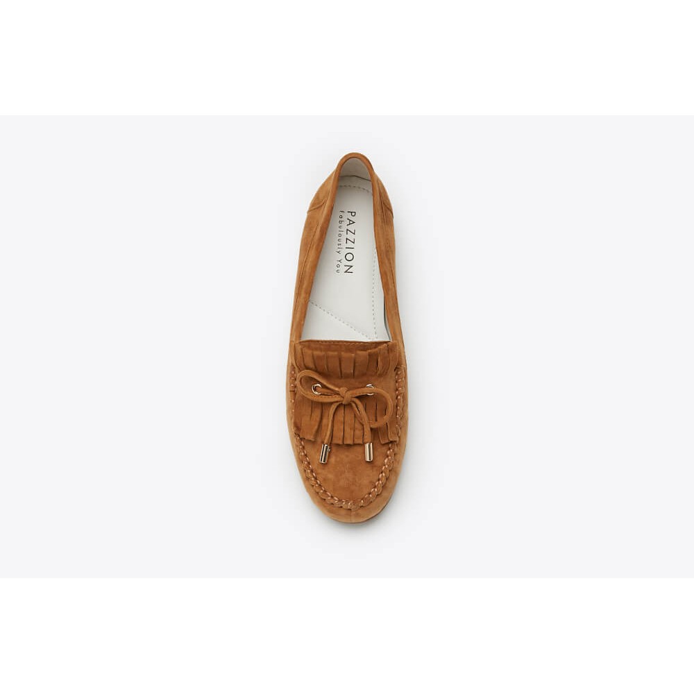 Giày đế bệt Pazzion Singapore chính hãng 8328-11 - CAMEL
