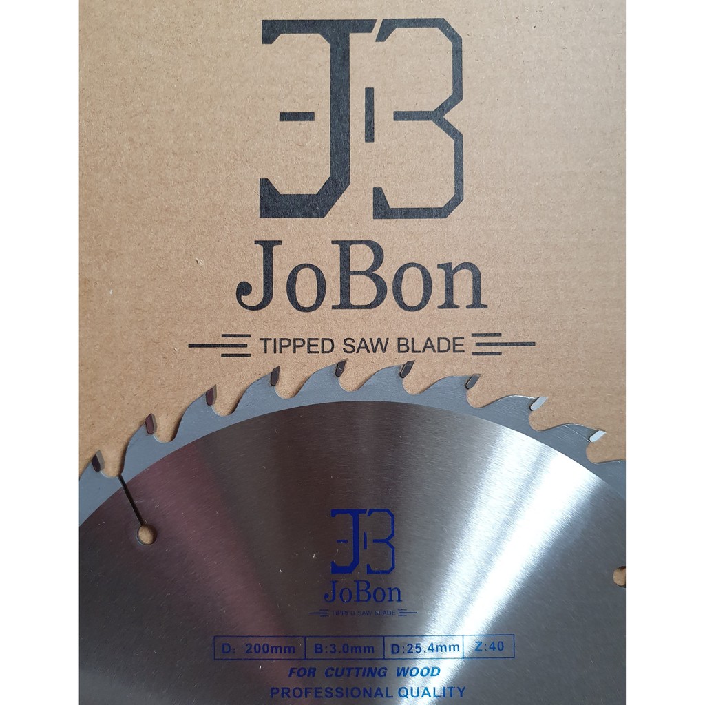 Lưỡi cưa gỗ JoBon-20040, đĩa cưa gỗ JoBon-20040 (200mm x 3.0mm x 25.4mm-40T)