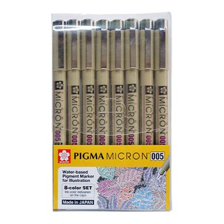 SET 8 BÚT SAKURA PIGMA MICRON 8 MÀU