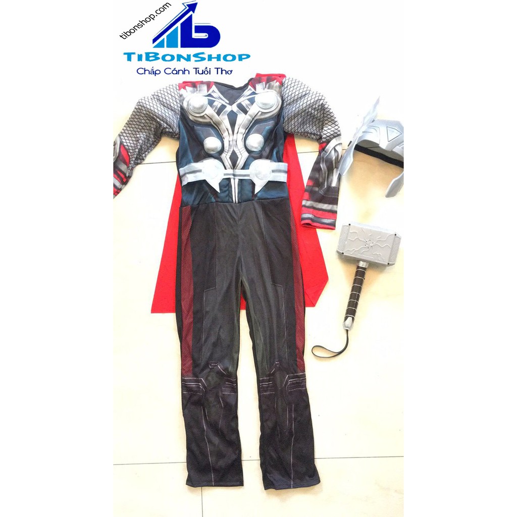Bộ Đồ Hóa Trang Thor-Thần Sấm Sét - Trang Phục Hóa Trang Halloween Cho Bé Trai
