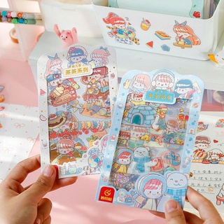 Tấm Sticker cắt sẵn trong cô gái cute