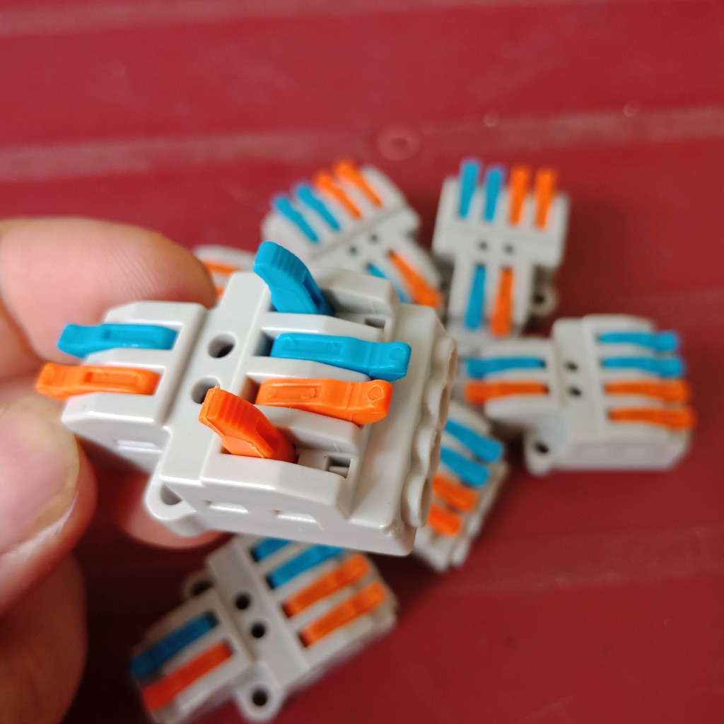 Combo 5 cút nối dây điện nhanh KV774 không cần kìm bấm, nối 2 ra 4 (KV-214) , nối 2 ra 6 (KV-216)