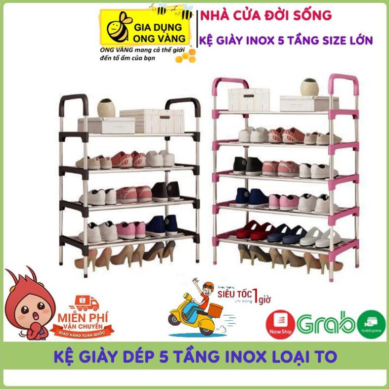 Giá, Kệ Để Giày Inox 5 Tầng Hàn Quốc,Chắc Chắn, Đa Năng, Tiện Dụng GDTK57