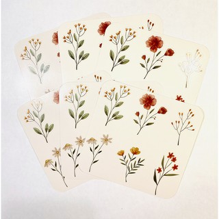 Set sticker hoa trang trí sổ