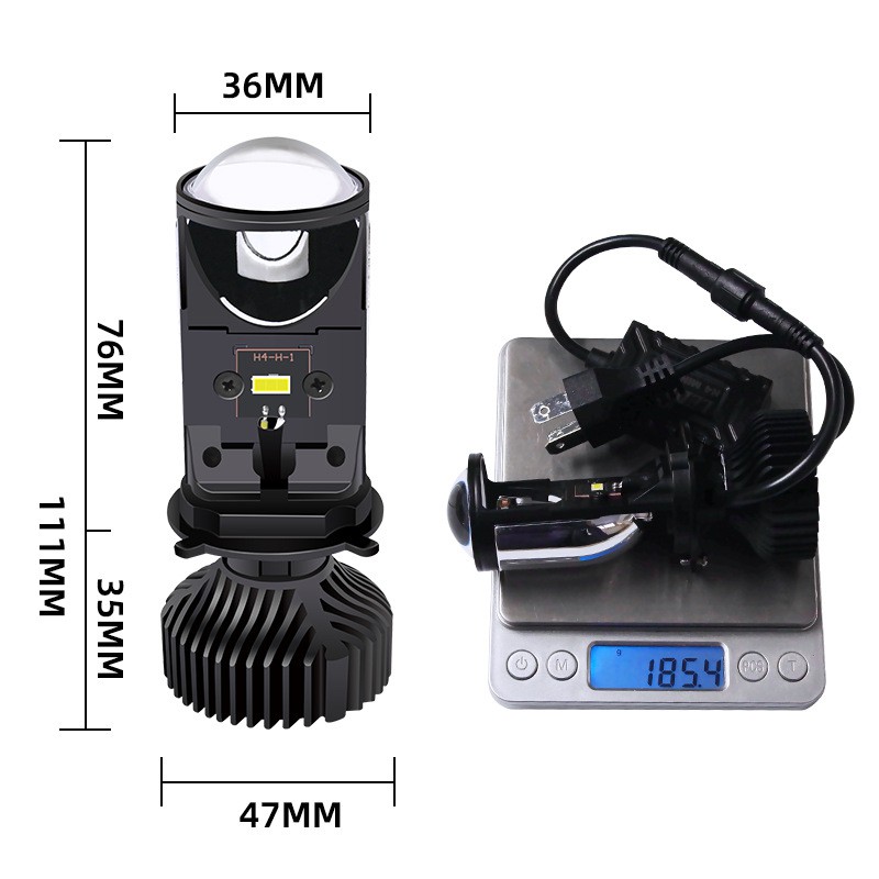 Đèn pha Led bi cầu mini Y6D 37w Cost trắng pha trắng.Bảo hành 6 tháng