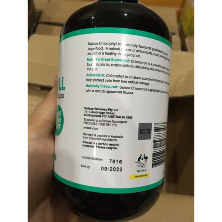 RẺ VÔ ĐỊCH Nước Diệp Lục Swisse Chlorophyll 500ml. RẺ VÔ ĐỊCH