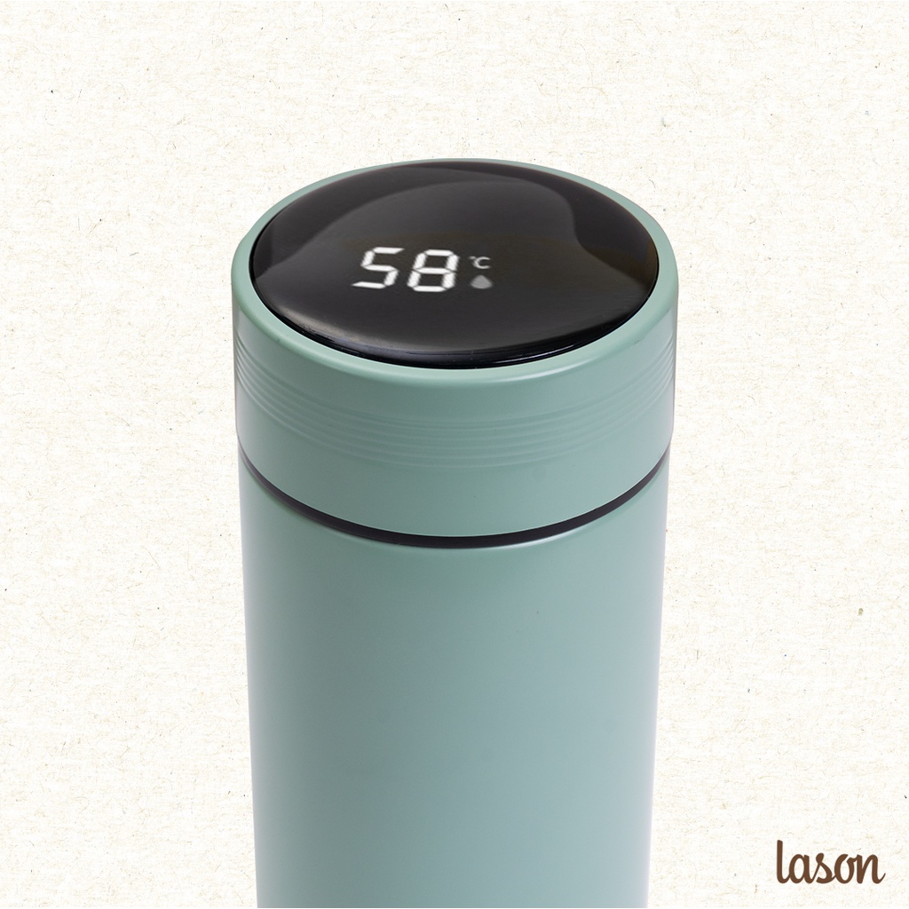 Bình nước giữ nhiệt pastel, bình đựng nước hiển thị nhiệt độ 500ml, inox316 BN-GN00122