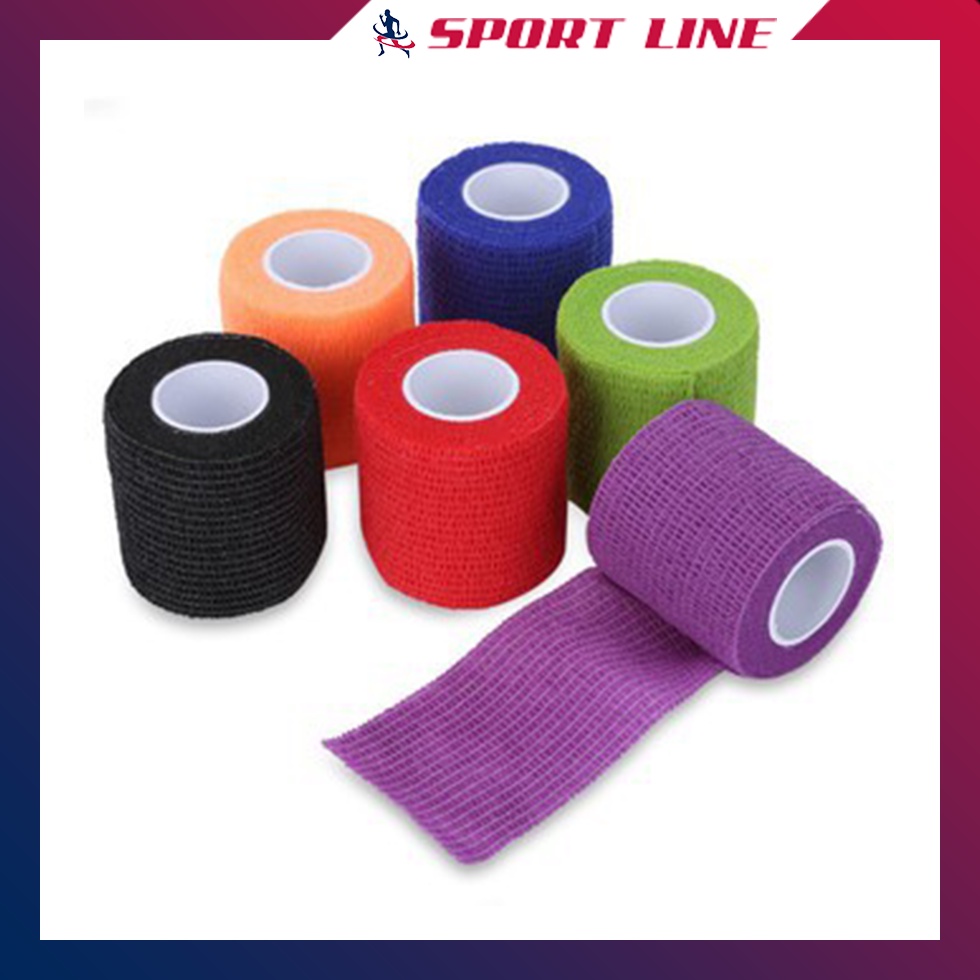 Băng keo thể thao cao su non vải tự dính cuốn cổ tay y tế cuốn ngón tay cuốn cổ chân đá bóng