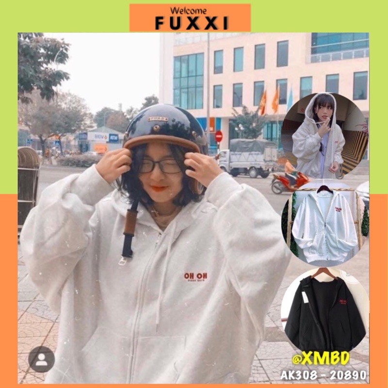 ⚡️ FREESHIP ⚡️ Áo Khoác Nỉ 308 Thêu Oh Ohh Form Rộng Hàng Unisex