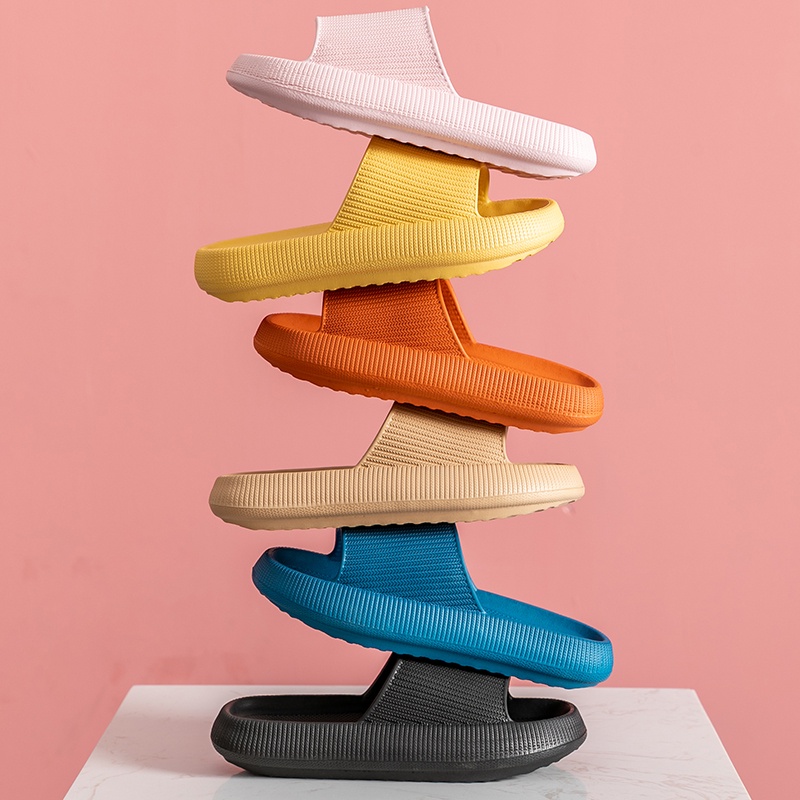 Dép chống trượt đi trong nhà và phòng tắm siêu nhẹ đế dày 4cm kiểu Nhật mới